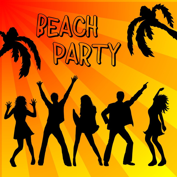 Beach party background - Photo, image