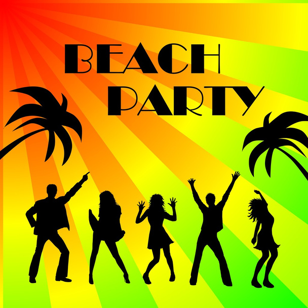 Beach party background - Foto, afbeelding
