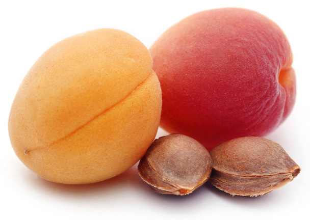 Fresh apricots with seed - Photo, Image