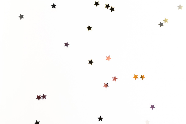 Natale coriandoli d'oro stelle isolate su sfondo bianco
 - Foto, immagini