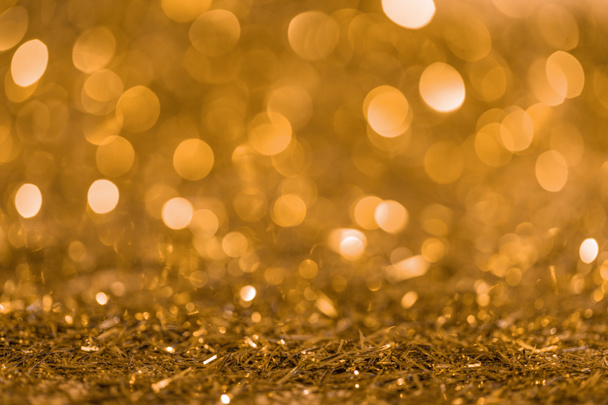 karácsonyi fényes arany textúra homályos konfetti  - Fotó, kép