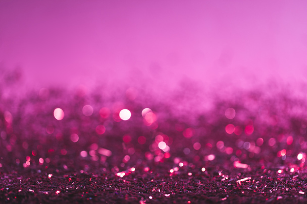 fondo de Navidad con confeti brillante rosa y púrpura
 - Foto, Imagen