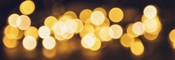 Defocused gold abstract christmas background - Photo, Image
