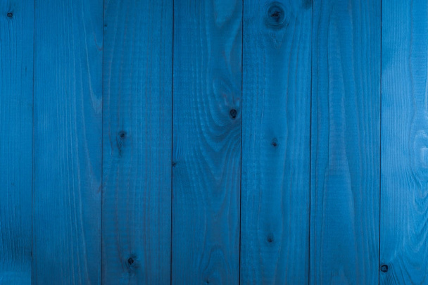 Textur aus Holz blaue Platte. abstrakter Hintergrund, leere Vorlage. - Foto, Bild