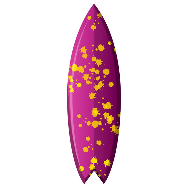 Isolated surfboard illustration - Вектор, зображення