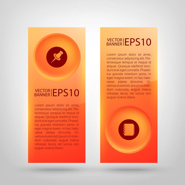 Web Abstract Business Vertical Banners - Wektor, obraz