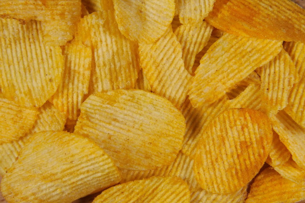 Potato chips background - Foto, Imagen