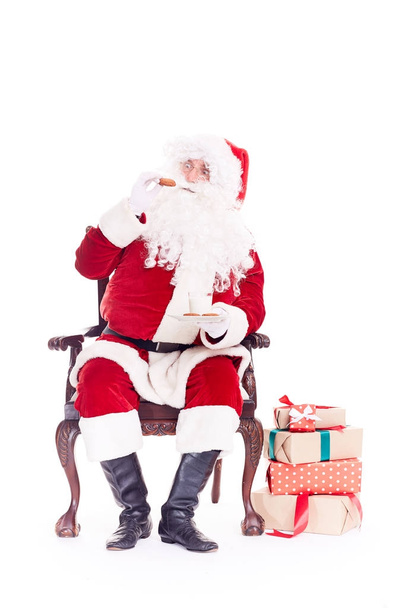 Santa jíst cukroví - Fotografie, Obrázek