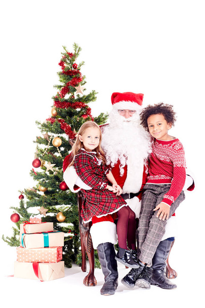Kids with Santa Claus - Valokuva, kuva