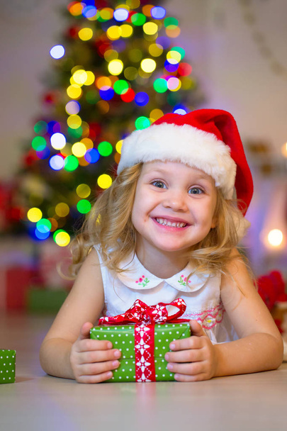 girl in christmas day - Photo, Image