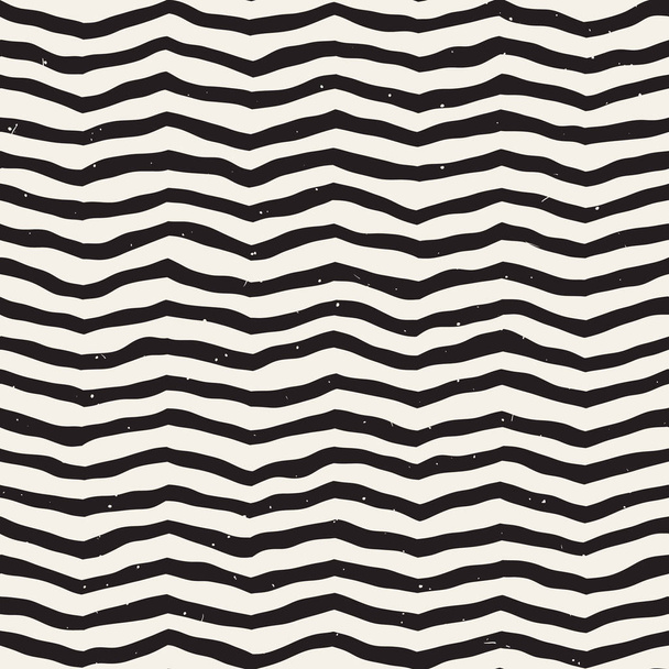 Ручной рисованный стиль бесшовный узор. абстрактный геометрический фон мозаики в черно-белом. векторная стильная каракульная решётка - Вектор,изображение
