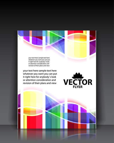Barevná brožura šablony - Vektor, obrázek