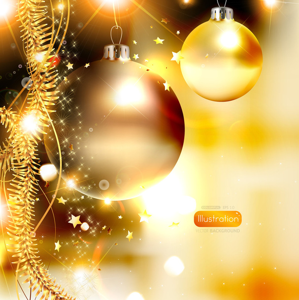 Christmas background vector image - Wektor, obraz