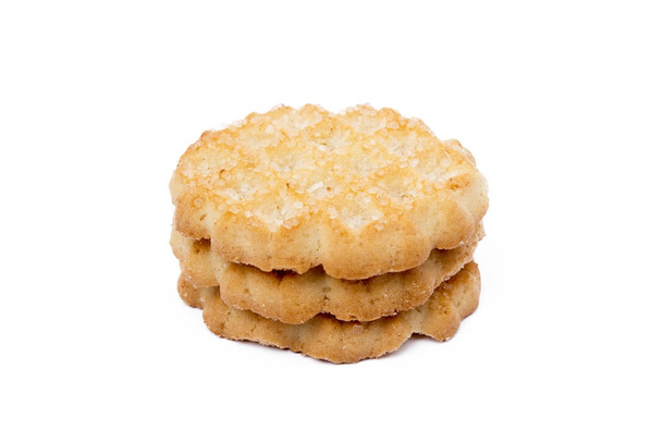 Chutné cookies sušenky izolovaných na bílém pozadí - Fotografie, Obrázek