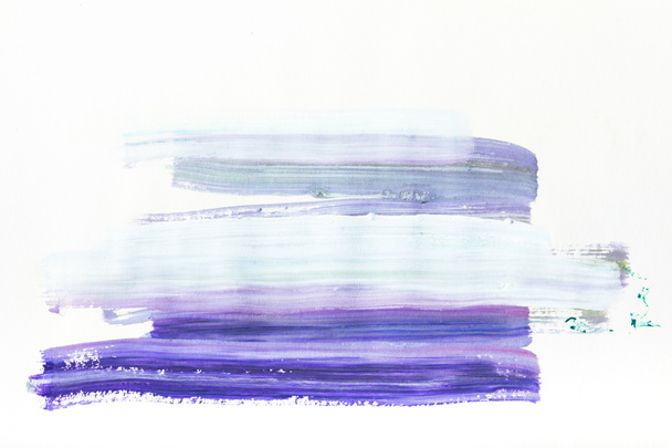 koyu ve açık mavi fırça darbeleriyle beyaz soyut resim - Fotoğraf, Görsel