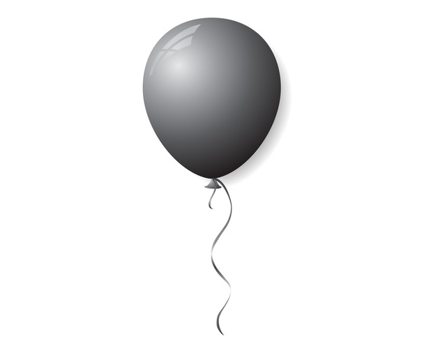 schwarzer Ballon - Vektor, Bild