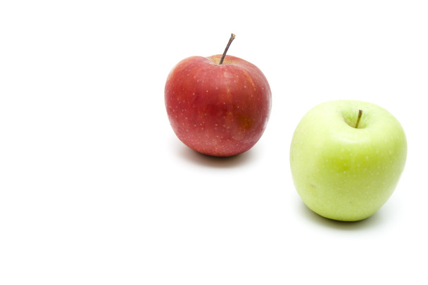Зелене і червоне яблуко
 - Фото, зображення
