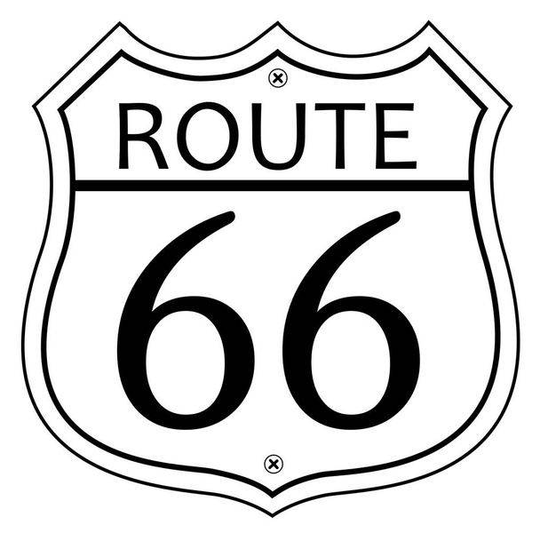 Route 66 byla cesta cestování z Illinois do Kalifornie vektorové eps 10 - Vektor, obrázek