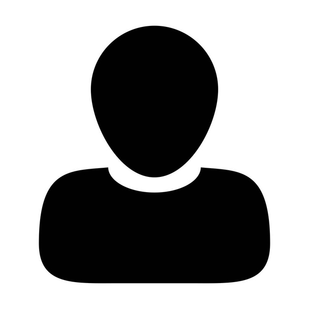 Icône utilisateur Vecteur Profil de symbole de personne masculine Avatar Connexion Illustration de pictogramme de glyphe de couleur plate
 - Vecteur, image
