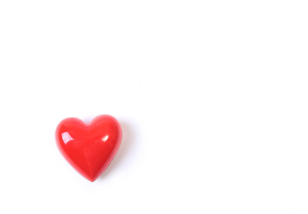 A red heart isolated on white background - Fotografie, Obrázek