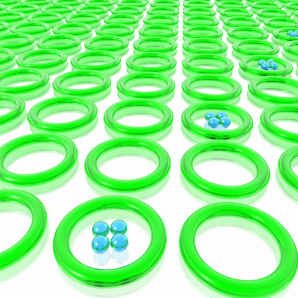 Green rings - Foto, Imagem
