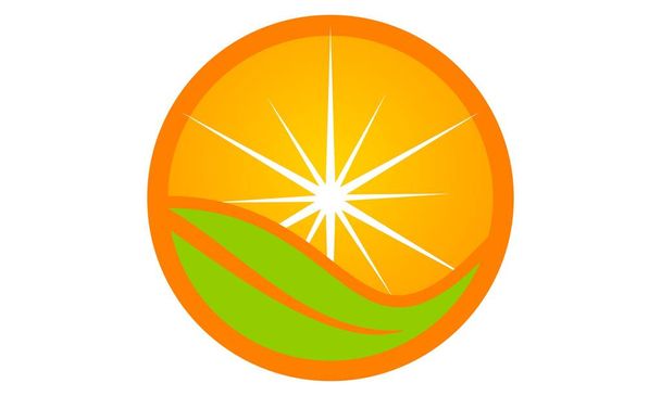 オレンジ色のアイコンのロゴ デザイン テンプレート ベクトル - ベクター画像