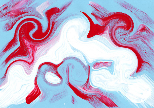 Multicolor acrylverf textuur abstracte tekening - Foto, afbeelding