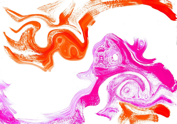 Multicolor acrylverf textuur abstracte tekening - Foto, afbeelding