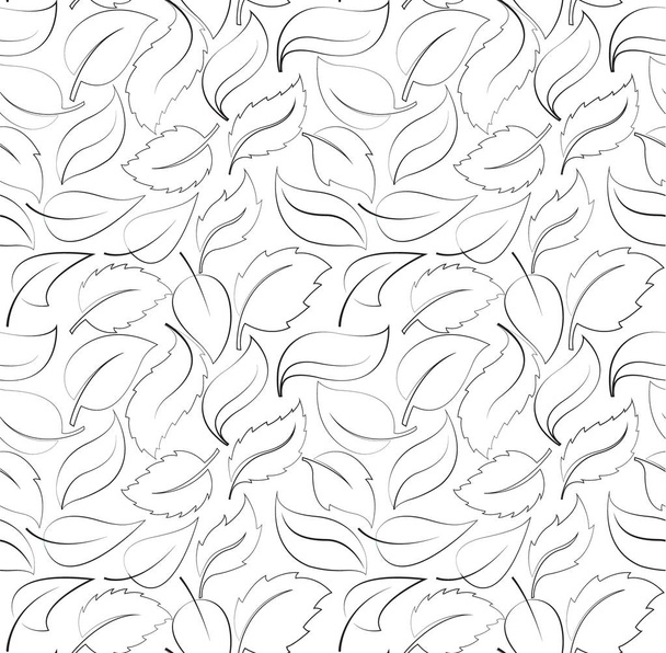 leaf pattern - Vektor, kép
