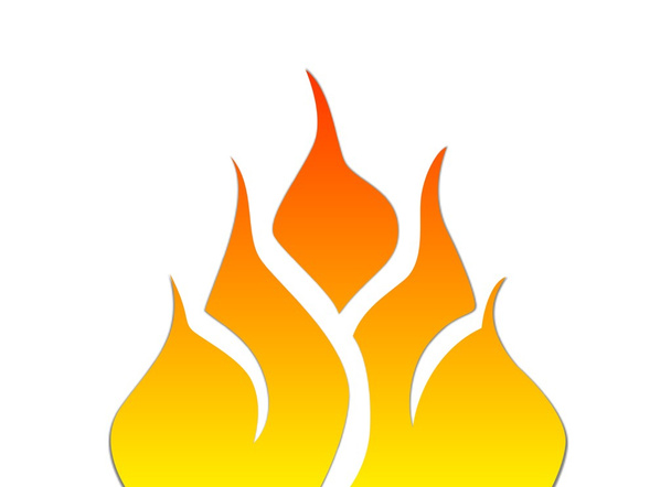 Flame symbol - Foto, afbeelding