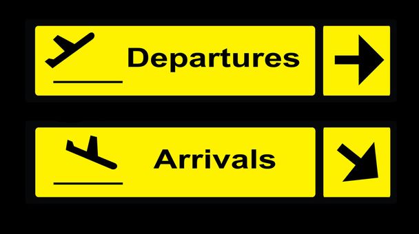 Arrivals and Departures signals - Photo, Image