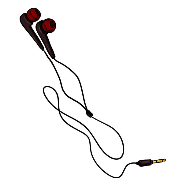 κινούμενα σχέδια-στυλ ακουστικά-ψείρες - Διάνυσμα, εικόνα