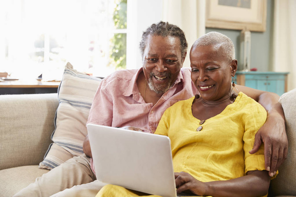 Senior Couple Using Laptop  - Photo, image