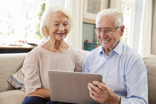 Senior Couple Using Laptop  - Фото, зображення