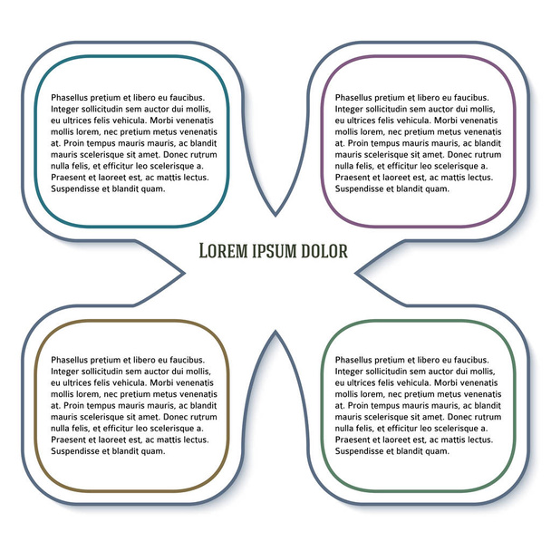 modern infographics style business presentation design15 - ベクター画像