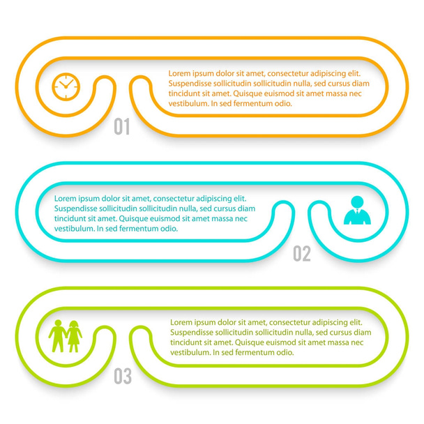 modern infographics style business presentation design29 - Вектор,изображение