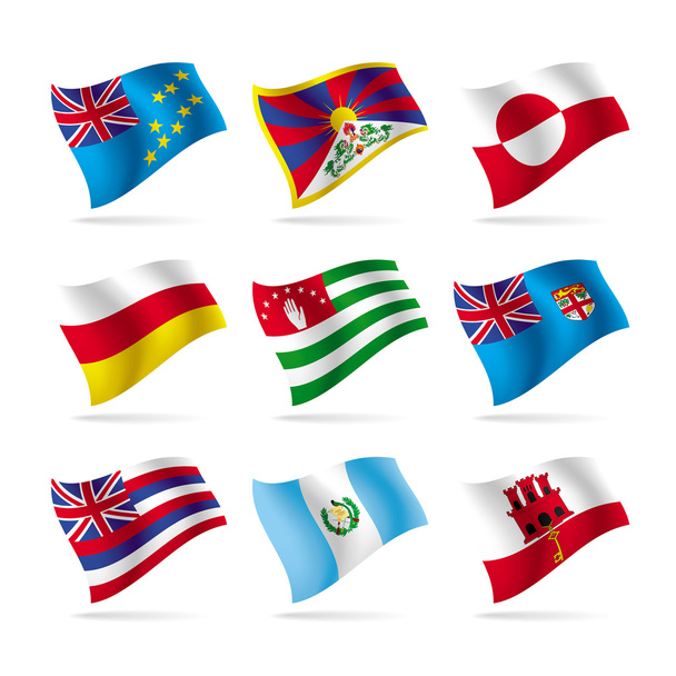 Set of world flags 11 - Vector, afbeelding
