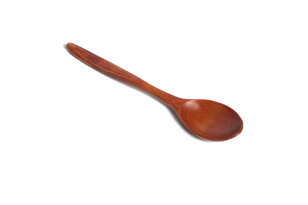 wooden spoon isolated on the white - Photo, Image