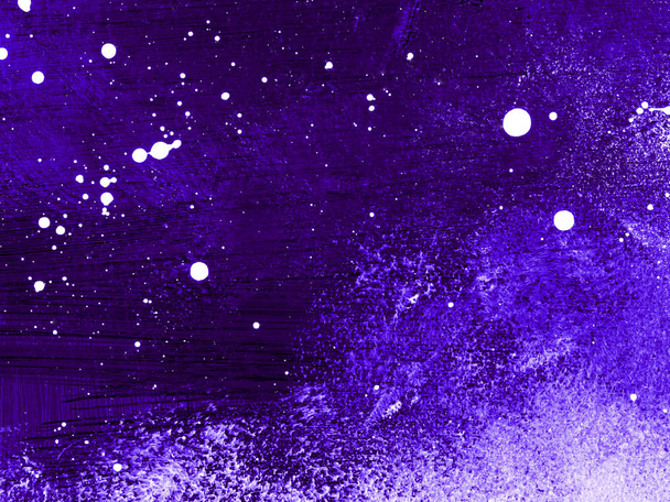 Ultra Violet a Modrý mramor abstraktní ručně malované pozadí. - Fotografie, Obrázek