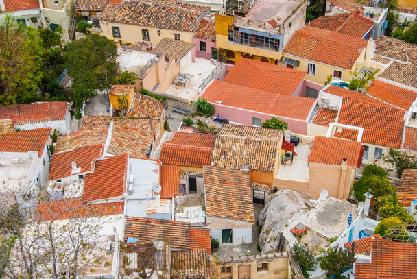 Roof tops from above in Plaka Athens Greece - Foto, immagini