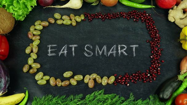 Eat smart fruit stop motion - 写真・画像