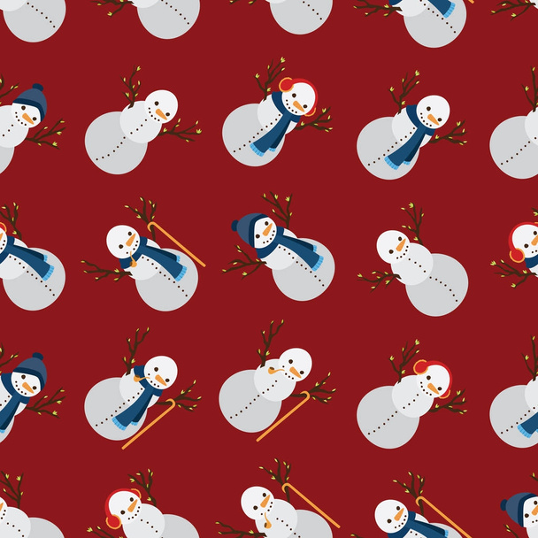 Lumiukko yllään erilaisia ominaisuuksia saumaton kuvio
 - Valokuva, kuva