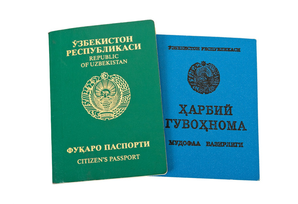 Uzbekistán pas a vojenské id - Fotografie, Obrázek