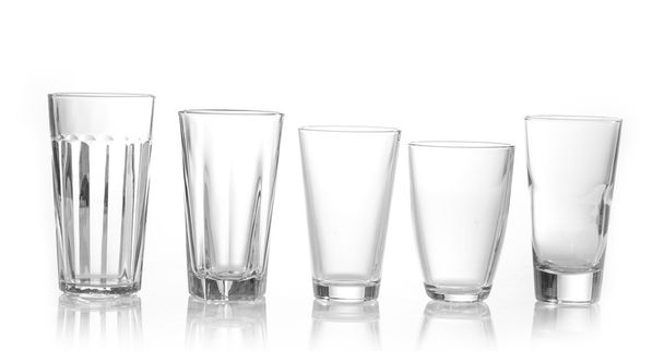 Various types of juice glasses - Photo, Image