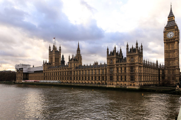 Londres - Big ben e casas de parlamentares
 - Foto, Imagem