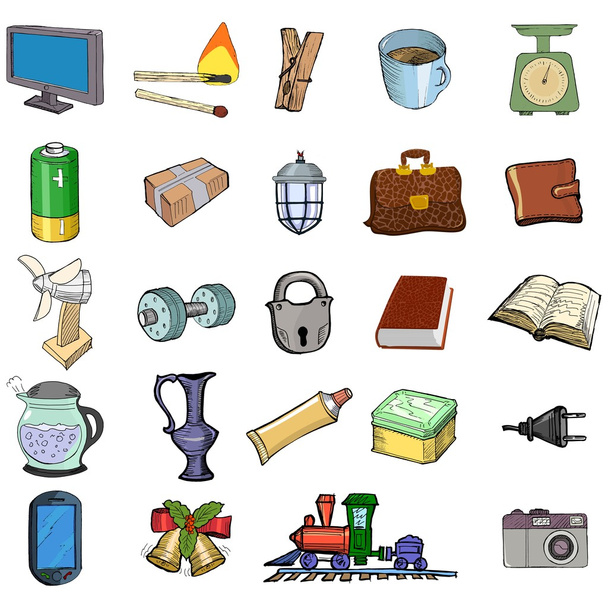 Home related objects - Vector, Image