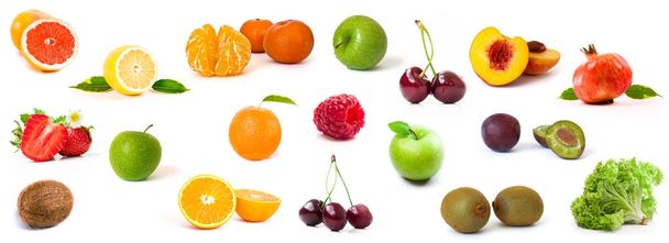 ingredienti alimentari sani su sfondo bianco
 - Foto, immagini