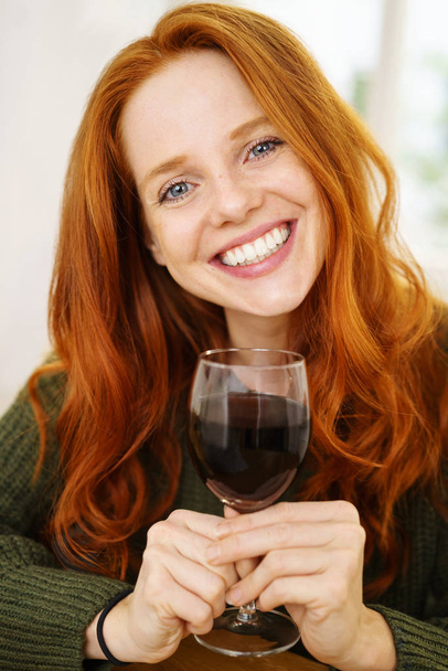 Young happy ginger woman   - Fotó, kép