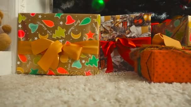 un sacco di regali sotto l'albero di Natale
 - Filmati, video