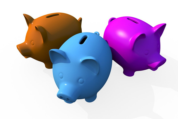 Triple Savings - Pigs - Photo, Image